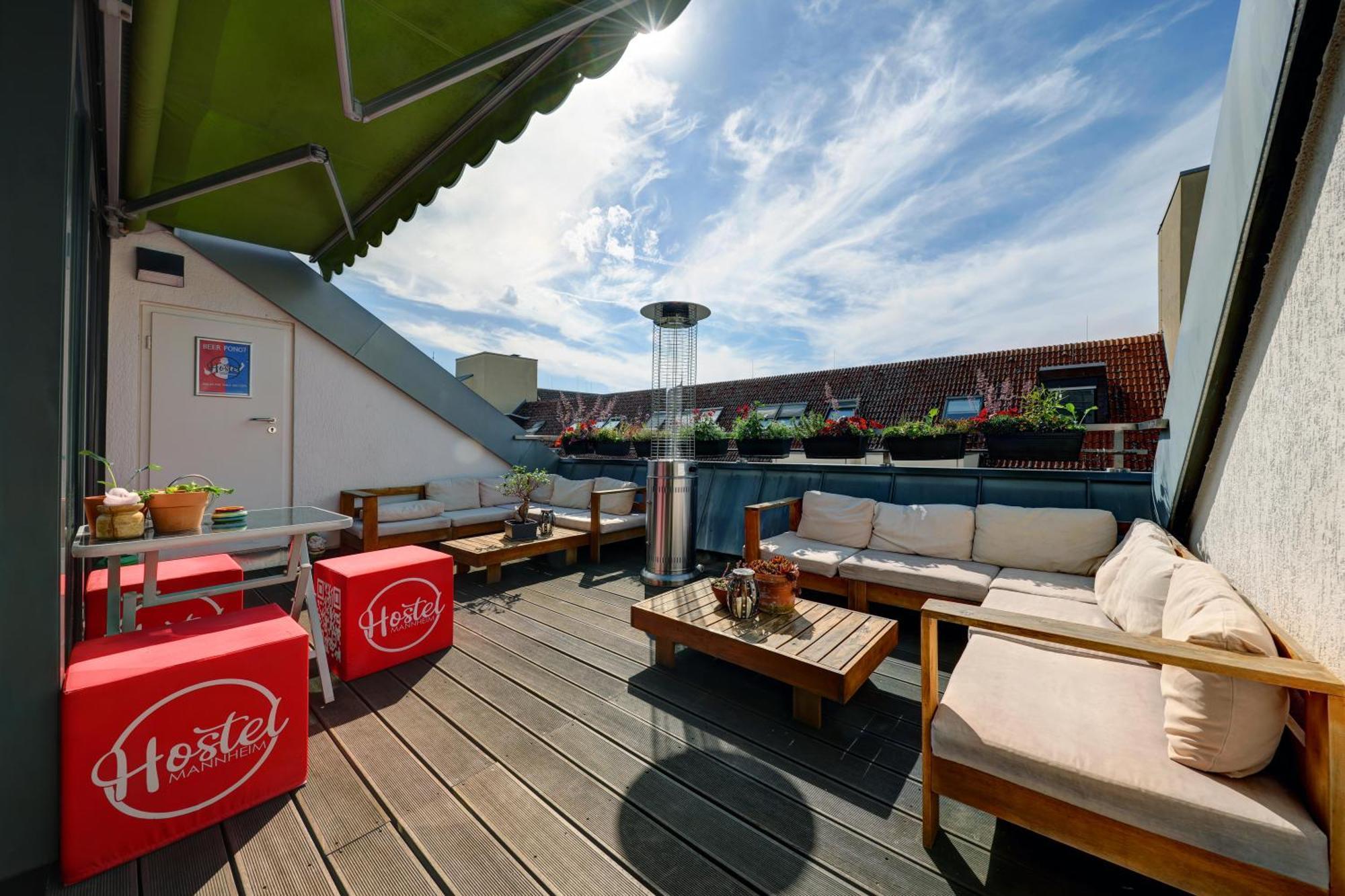 Hostel Mannheim MHG Exterior foto Rooftop terrace