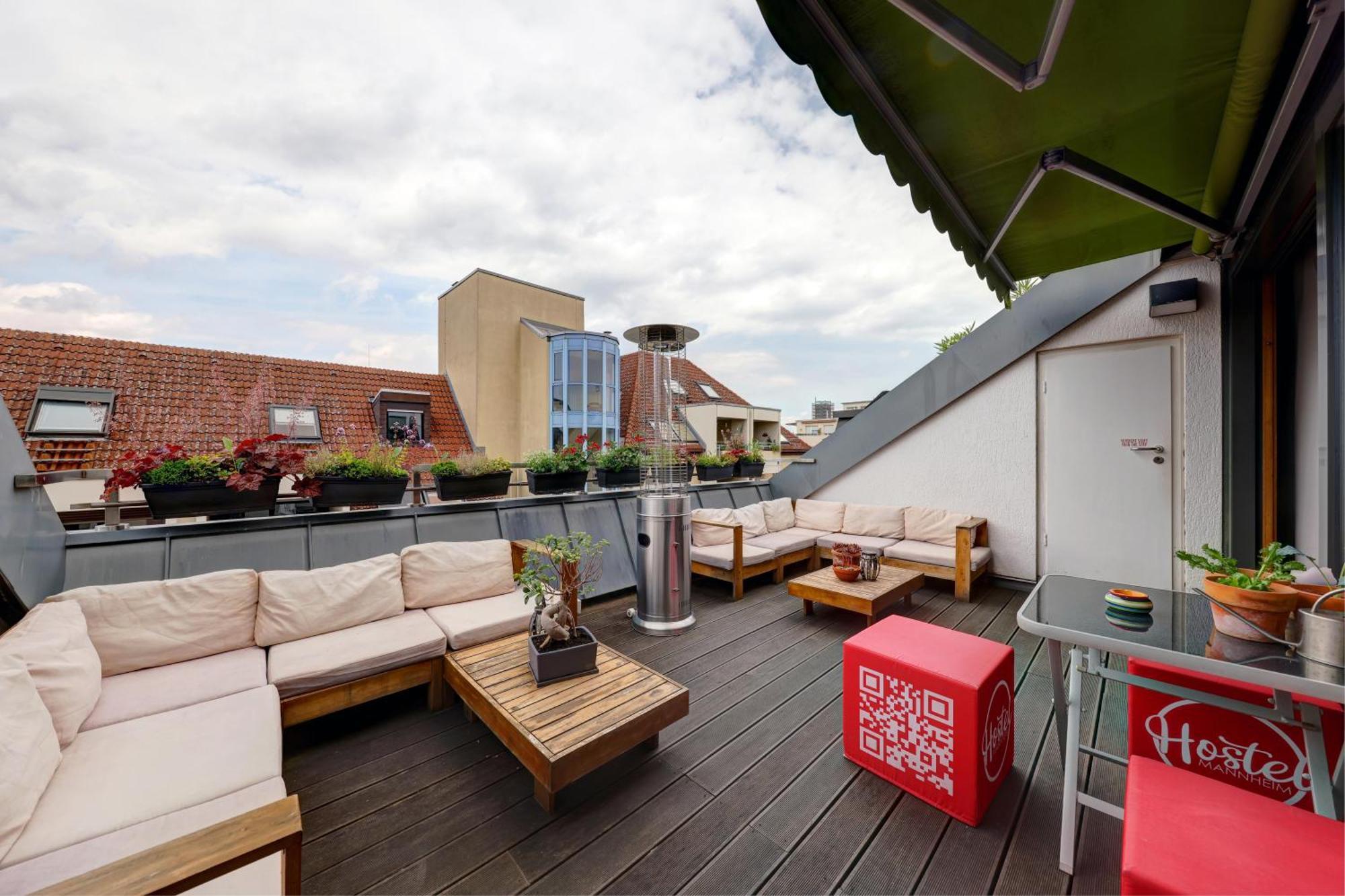 Hostel Mannheim MHG Exterior foto Rooftop terrace